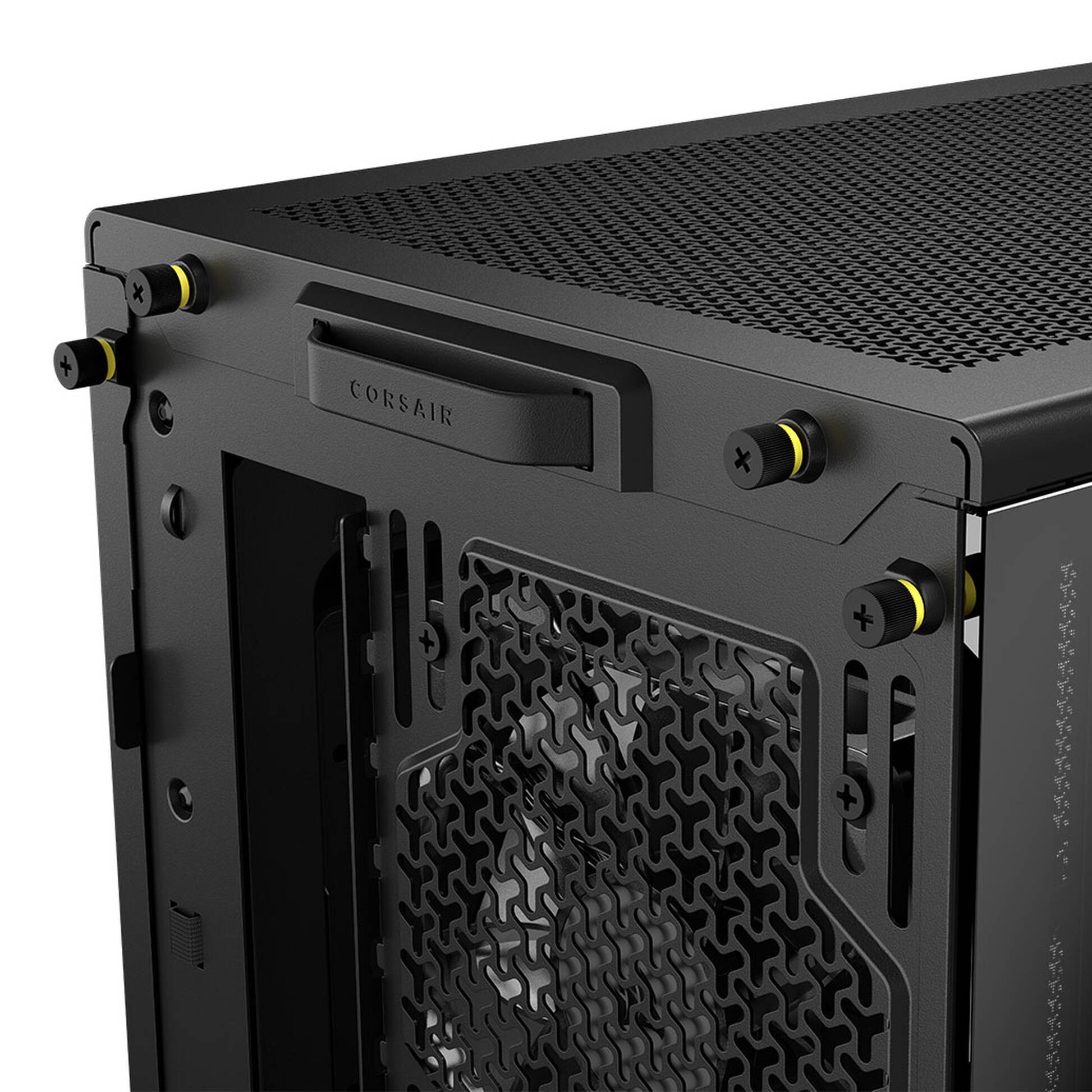 Carcasă CORSAIR FRAME 4000D RS Wood, Mid-Tower, E-ATX, Black - Imagine 9