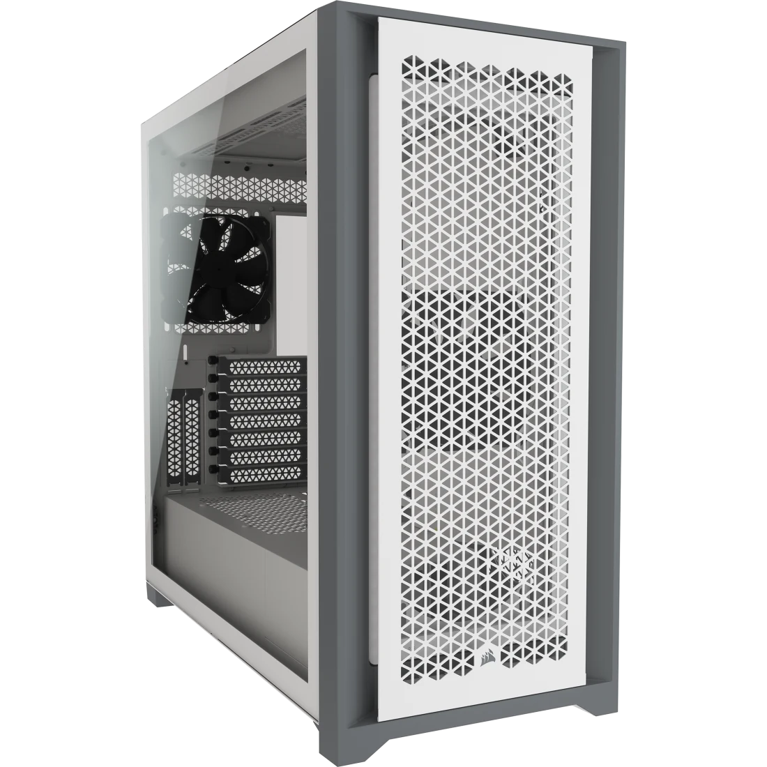 CORSAIR Carcasă CORSAIR 5000D Airflow, Tempered Glass, Mid-Tower E-ATX, White - IT-Fashion.ro