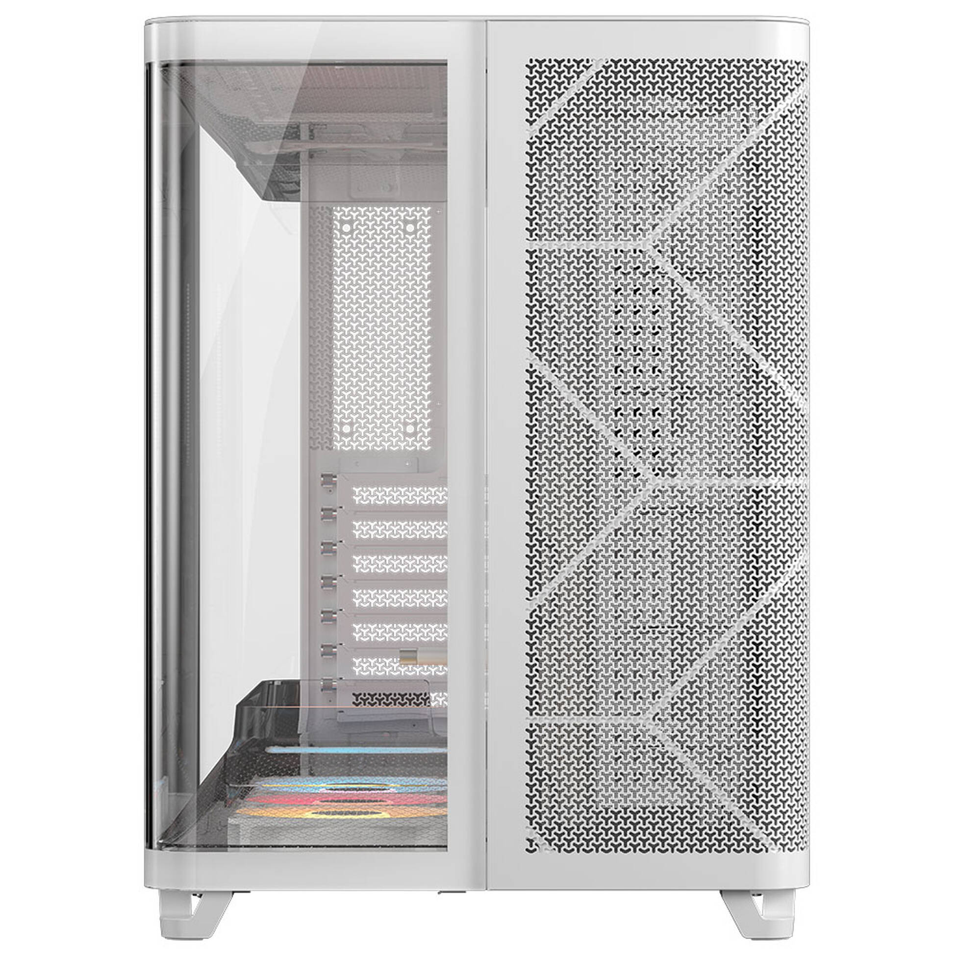 CORSAIR Carcasă CORSAIR AIR 5400 RS-R White ARGB, Mid Tower, Tempered Glass, RGB, E-ATX, ATX, Micro-ATX, Mini-ITX, White - IT-Fashion.ro