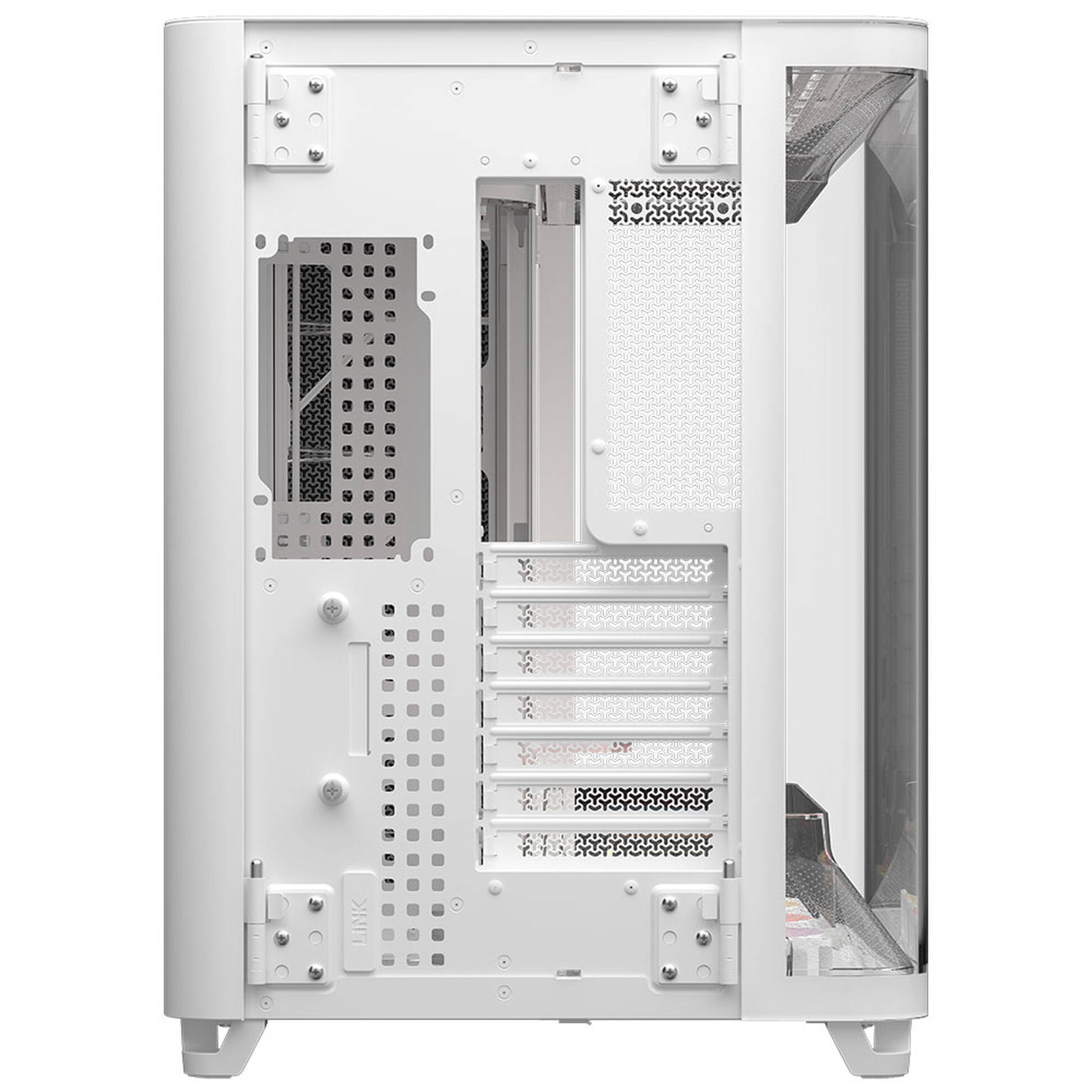 Carcasă CORSAIR AIR 5400 RS-R White ARGB, Mid Tower, Tempered Glass, RGB, E-ATX, ATX, Micro-ATX, Mini-ITX, White - Imagine 7