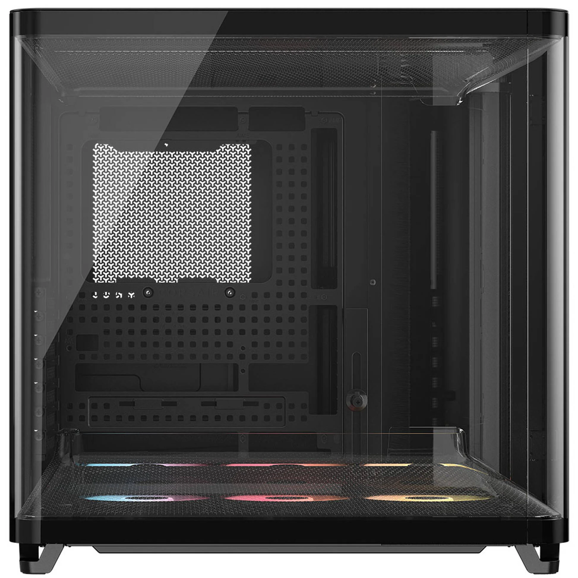 Carcasă CORSAIR AIR 5400 RS-R White ARGB, Mid Tower, Tempered Glass, RGB, E-ATX, ATX, Micro-ATX, Mini-ITX, Black - Imagine 3