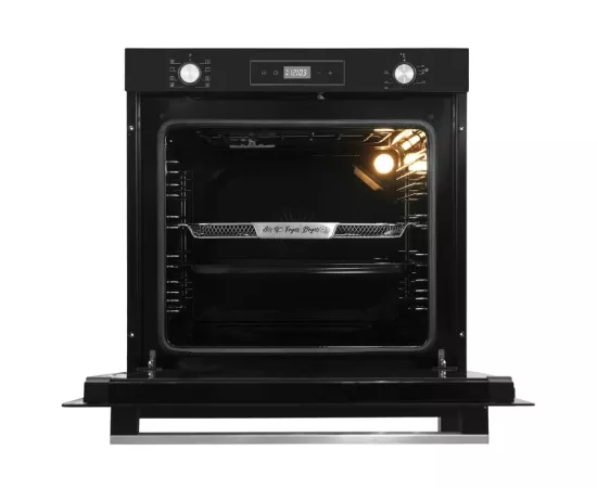 Samus Cuptor incorporabil SAMUS SCE828GCF3D, 80 L, 2500 W, 8 funcții, curățare catalitică, negru - IT-Fashion.ro