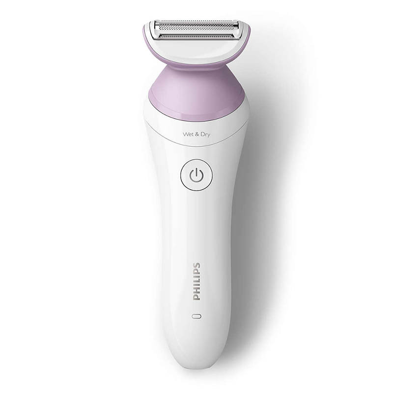 PHILIPS Epilator fara fir PHILIPS Seria 6000 BRL136/00, 7.5 W, 1 viteza, Umed si uscat, Alb/Roz - IT-Fashion.ro
