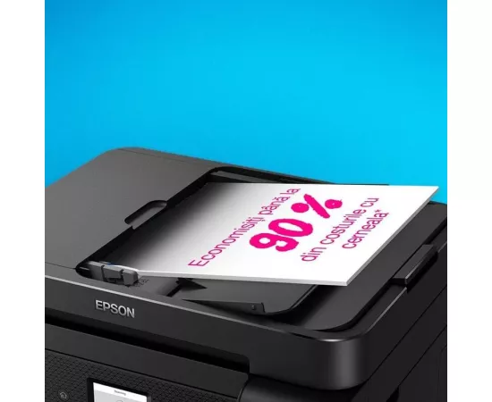 Multifunctional inkjet Color CISS EPSON EcoTank L6290, A4, Wireless, ADF, Fax, Negru - Imagine 6
