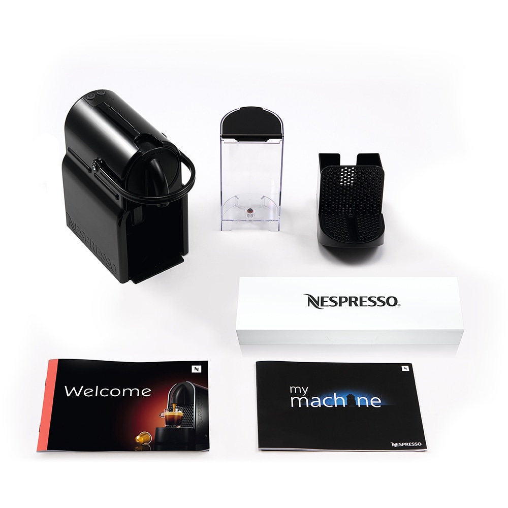 Espressor capsule NESPRESSO Inissia EN80.B, 0.6l, 1260W, 19 bar, Negru - Imagine 5