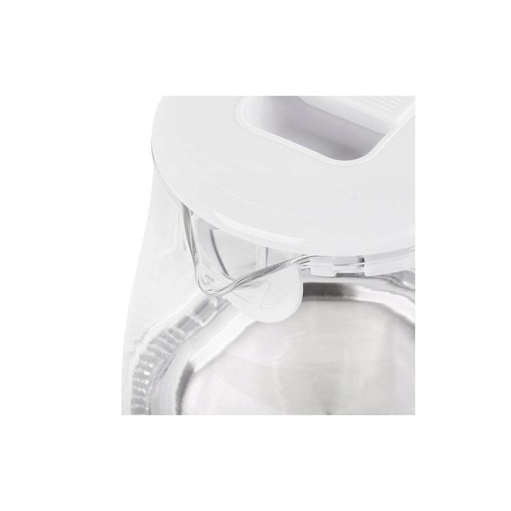 TEESA Fierbător electric din sticlă Teesa TSA1030, 1L, 1630W, iluminare LED albastră,White - IT-Fashion.ro