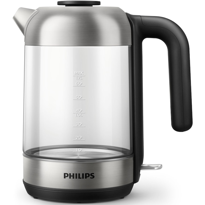 PHILIPS Fierbator electric PHILIPS HD9339/80, 1850-22000W, 1.7l, Argintiu/Negru - IT-Fashion.ro
