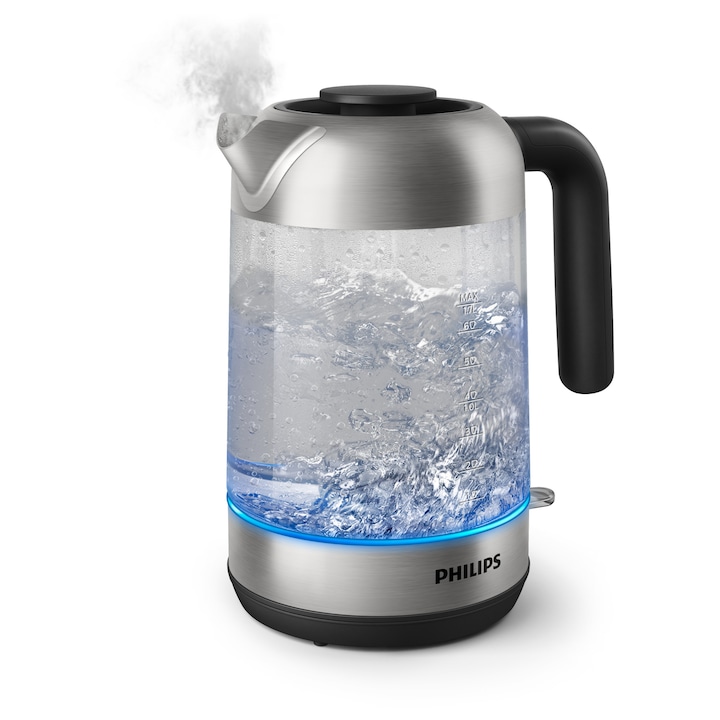Fierbator electric PHILIPS HD9339/80, 1850-22000W, 1.7l, Argintiu/Negru - Imagine 3