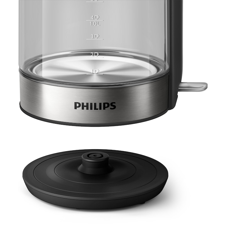 Fierbator electric PHILIPS HD9339/80, 1850-22000W, 1.7l, Argintiu/Negru - Imagine 4