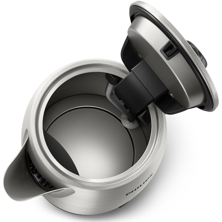 PHILIPS Fierbator electric PHILIPS Viva Collection HD9353/90, 22000W, 1.7l, Argintiu/Negru - IT-Fashion.ro