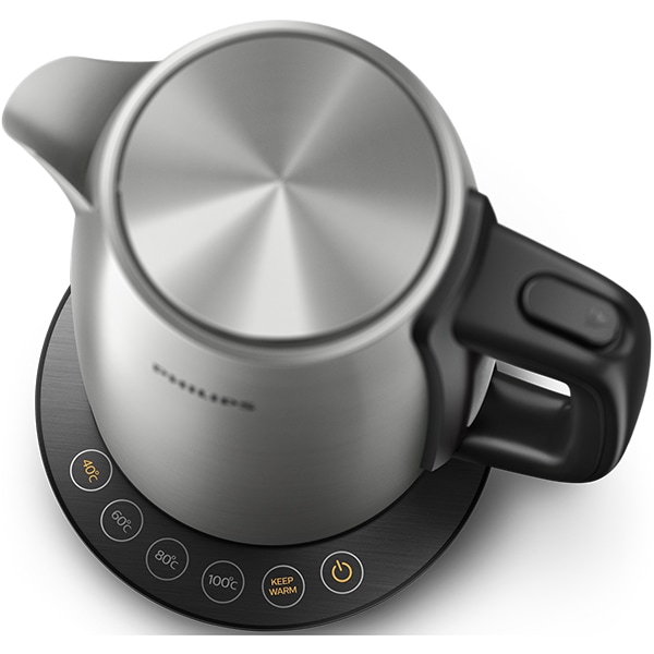 Fierbator electric PHILIPS Avance Collection HD9359/90, 22000W, 1.7l, Argintiu/Negru - Imagine 3