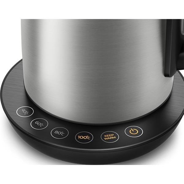 Fierbator electric PHILIPS Avance Collection HD9359/90, 22000W, 1.7l, Argintiu/Negru - Imagine 5