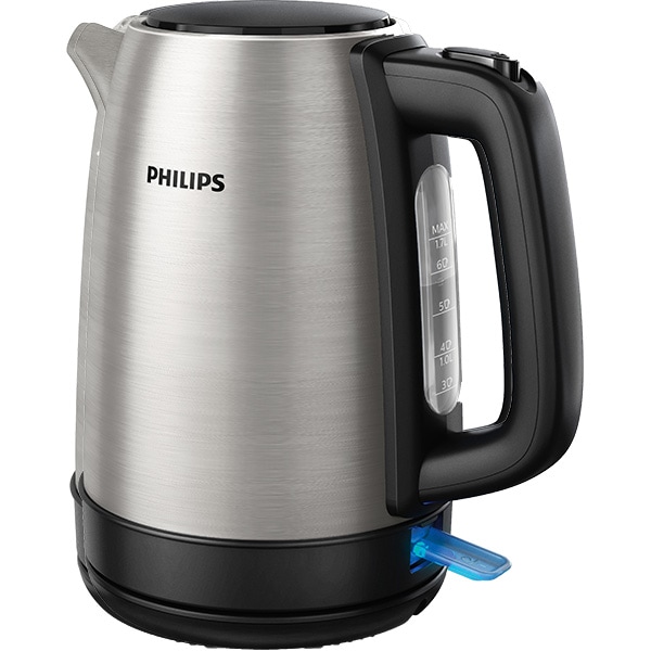 PHILIPS Fierbator electric PHILIPS Daily Collection HD9350/90, 1.7l, 2200W, Argintiu-Negru - IT-Fashion.ro