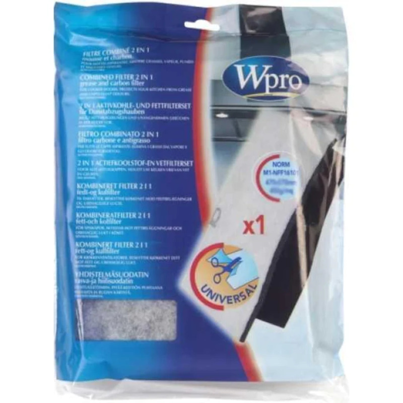 WHIRLPOOL Filtru carbon WHIRLPOOL 2 în 1 universal, 470x570 mm, Pentru hote - IT-Fashion.ro