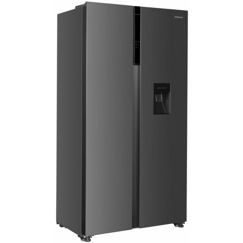 Frigider Side by Side HEINNER HSBS-HM439NFINVXWDD, 439L, No Frost, Inverter, Dozator apă, Clasa D, Black - Imagine 2