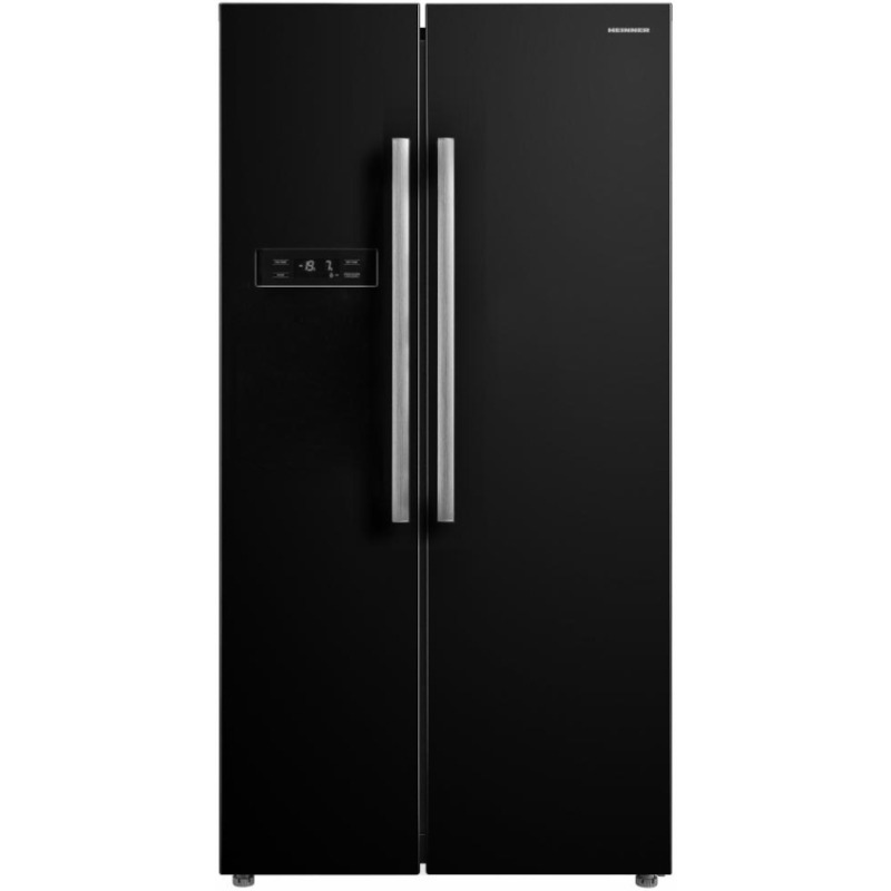 HEINNER Frigider Side by Side HEINNER HSBS-M548NFINVBKE++, 548L, No Frost, Clasa E, Inox, Black - IT-Fashion.ro