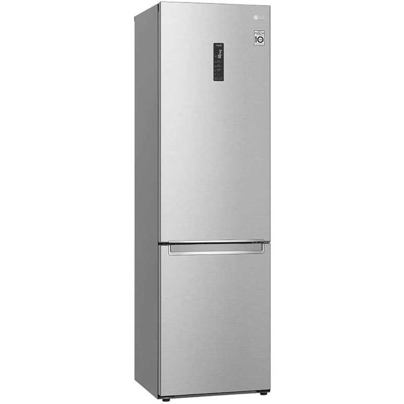 LG Frigider combinat LG GBB72NSUGN, 384L, No Frost, Wi-Fi, Inox anti-amprente, Clasa D, Silver - IT-Fashion.ro