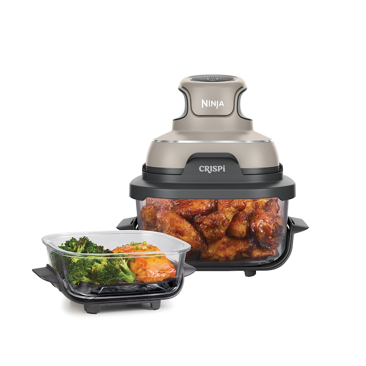 NINJA Friteuză cu aer cald NINJA Crispi FN101EUST, 1700W, 4 funcții, 1.4L/3.8L, Beige - IT-Fashion.ro