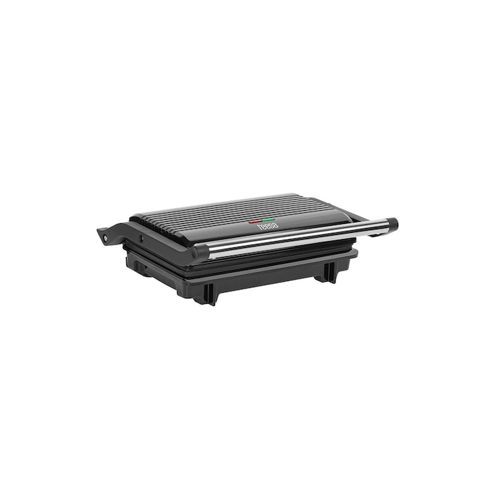 TEESA Grill electric Panini TEESA TSA3234, 1000W, plăci antiaderente, 3 poziții, Black - IT-Fashion.ro