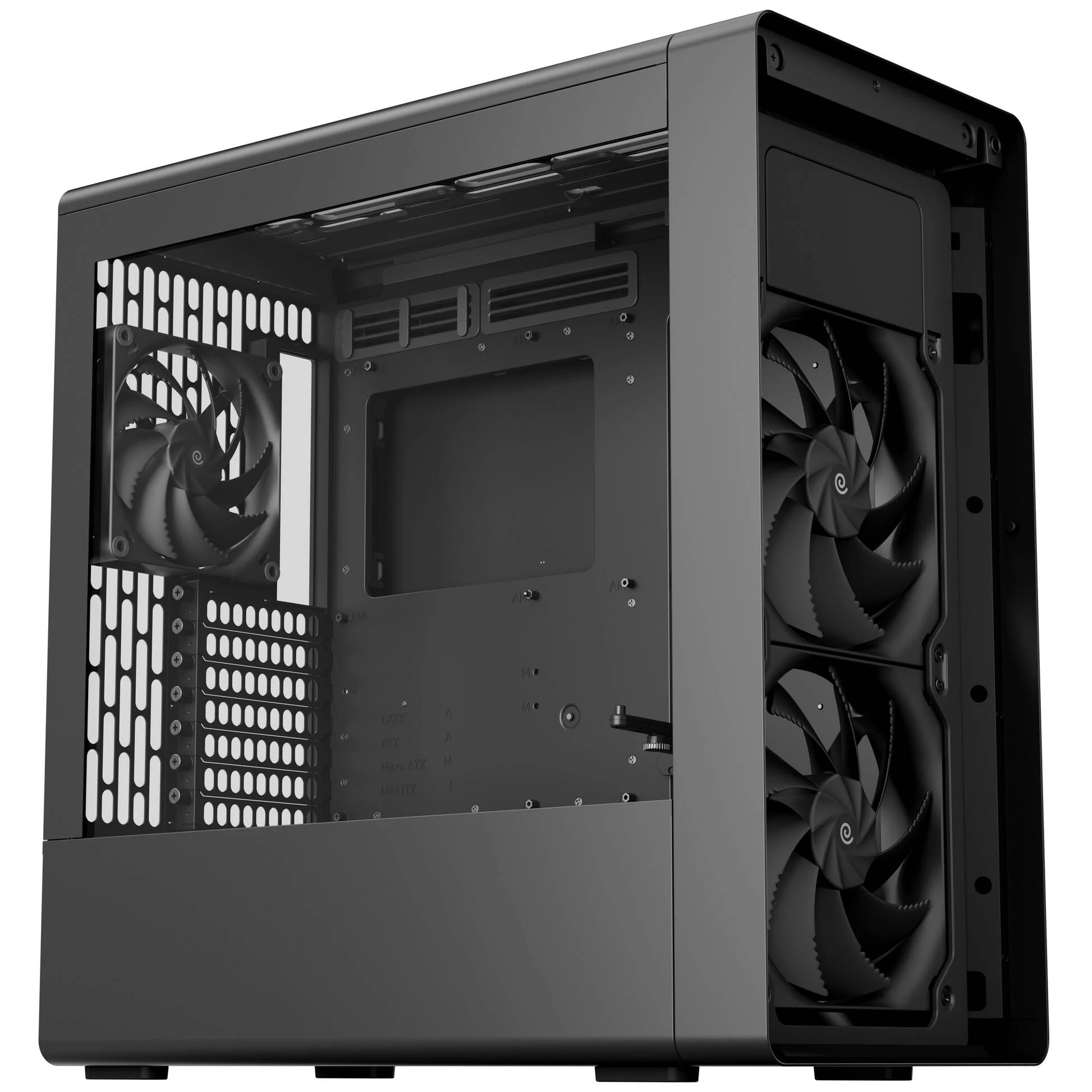 HAVN Carcasa HAVN BF 360 Flow HVN-CA-BF360-04, E-ATX, Mid Tower, Tempered Glass, Black - IT-Fashion.ro
