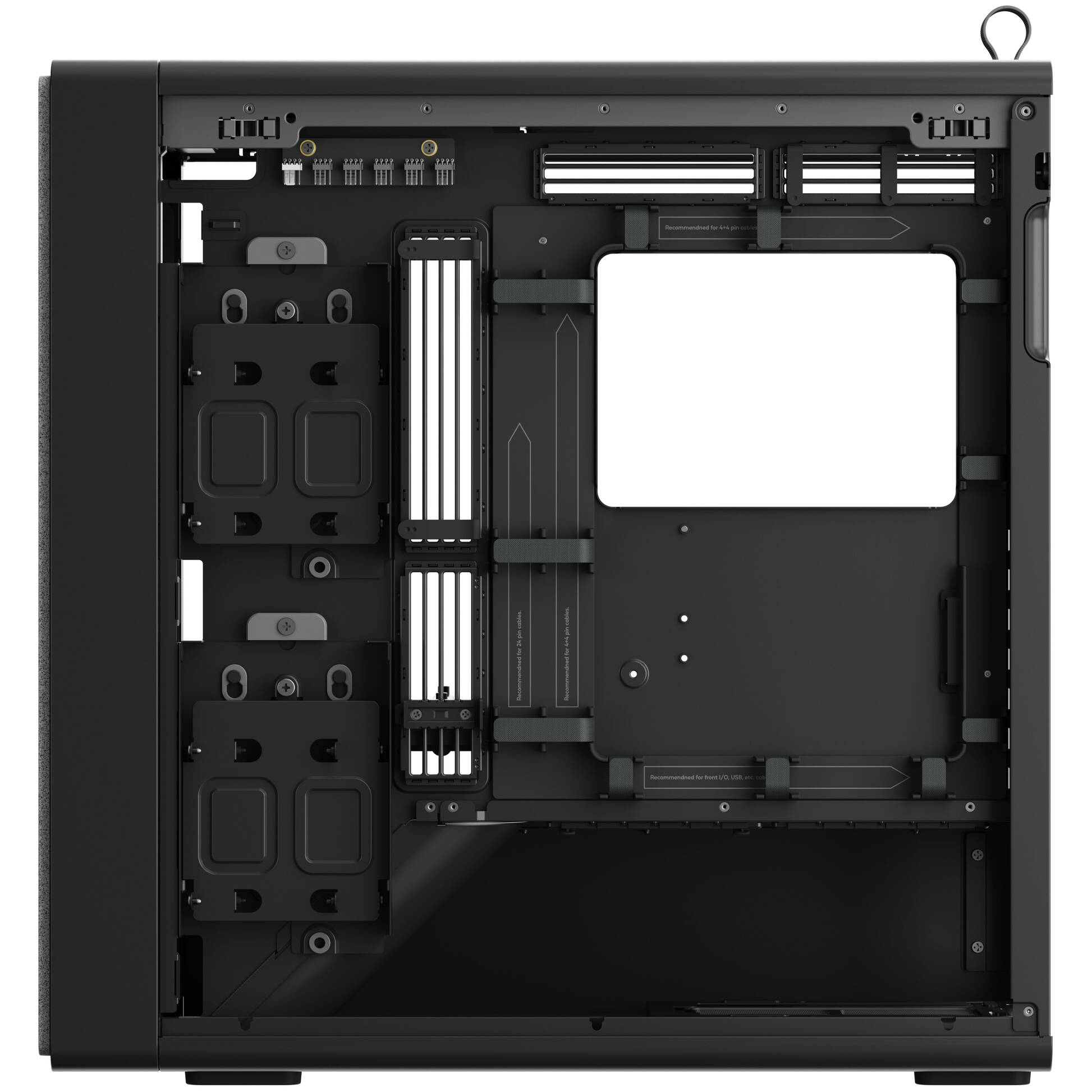 Carcasa HAVN BF 360 Flow HVN-CA-BF360-04, E-ATX, Mid Tower, Tempered Glass, Black - Imagine 7