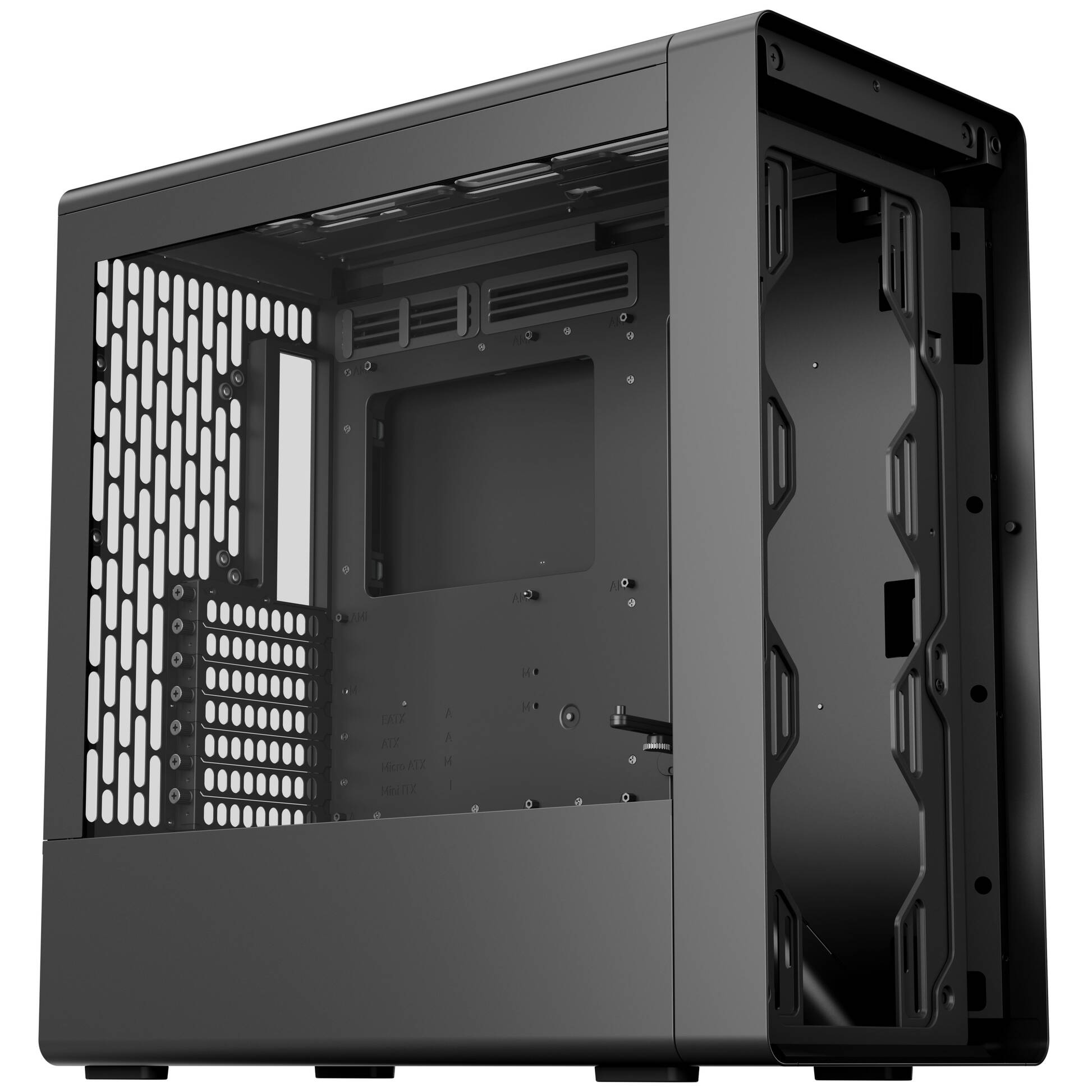 HAVN Carcasa HAVN BF 360 HVN-CA-BF360-02, E-ATX, Mid Tower, Tempered Glass, Black - IT-Fashion.ro