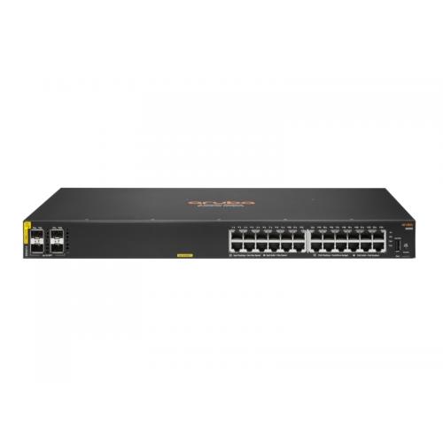 HP Switch HP Aruba 6000 24G 4SFP Class4 R8N87A, 24 Porturi, PoE, Black - IT-Fashion.ro