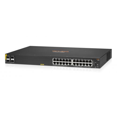 HP Switch HP Aruba 6000 24G 4SFP Class4 R8N87A, 24 Porturi, PoE, Black - IT-Fashion.ro