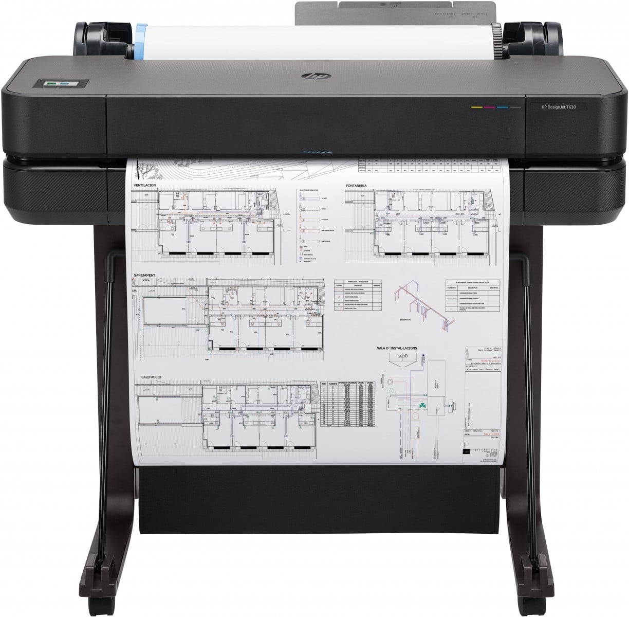 HP Plotter HP DesignJet T630, 24 inch, A1, Black - IT-Fashion.ro