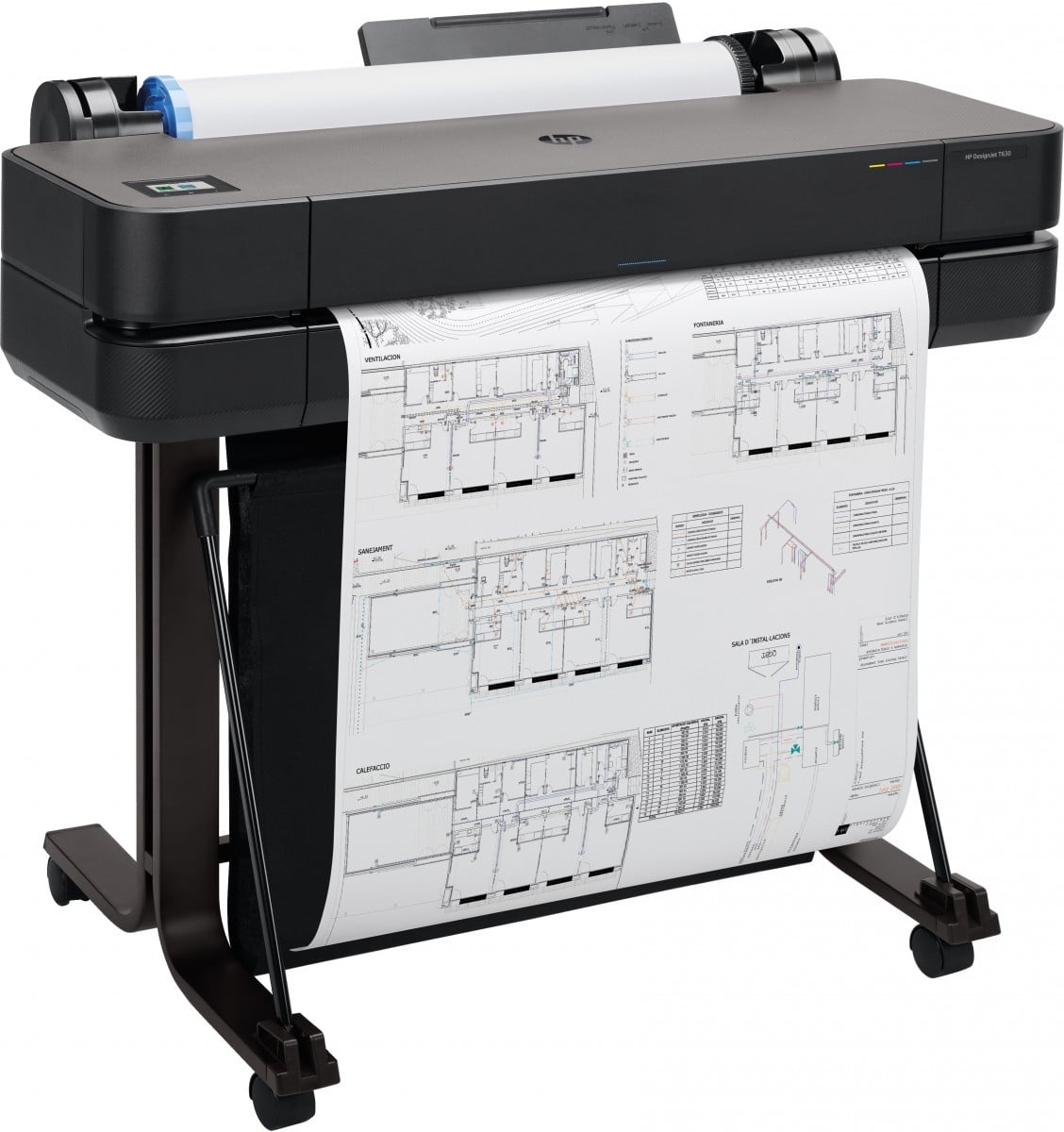 Plotter HP DesignJet T630, 24 inch, A1, Black - Imagine 3