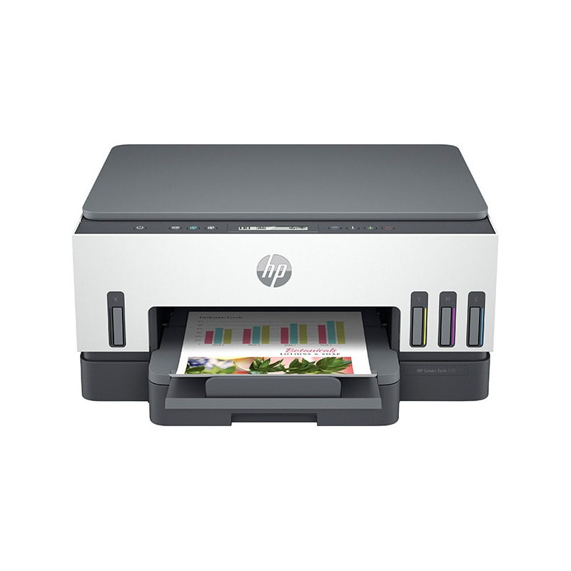 HP Multifuncțională Jet HP Smart Tank 720 All-in-One, InkJet CISS, Color, Format A4, Duplex, Wi-Fi, Alb/Negru - IT-Fashion.ro