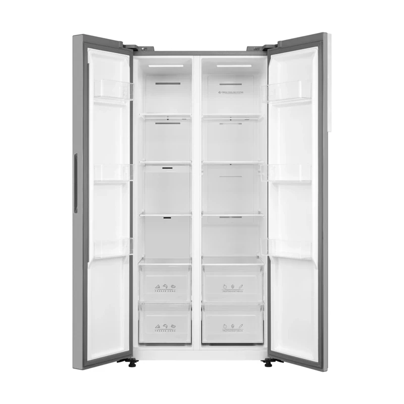 HEINNER Frigider Side by Side HEINNER HSBS-M460NFINVXE++, 460L, No Frost, Inox, Clasa E, Silver - IT-Fashion.ro