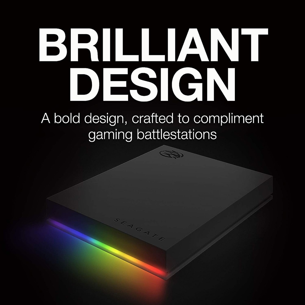 Hard Disk extern SEAGATE FireCuda Gaming STKL5000400, 5TB, USB 3.2 Gen 1, Black - Imagine 4