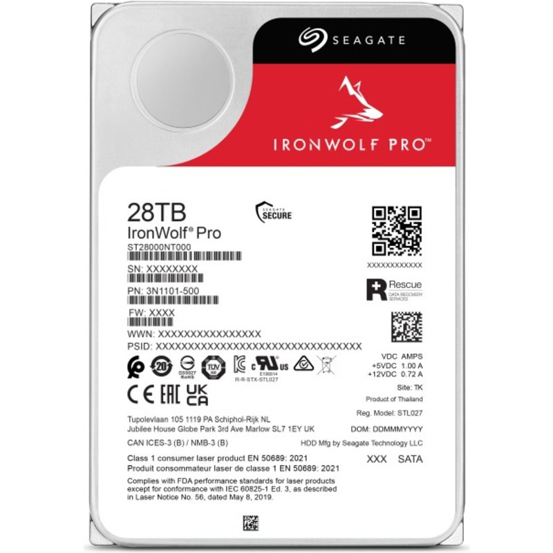 HDD SEAGATE IronWolf Pro ST28000NT000, 28TB, SATA-III, 7200 RPM, 3.5 inch - Imagine 4