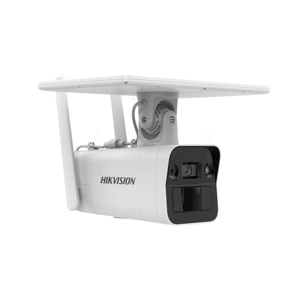 HIKVISION Cameră supraveghere HIKVISION DS-2XS2T41G1-ID/4G/C05S07(4MM), 4 MP, 4 mm, IR 30 m, GSM 4G, Panou solar, White - IT-Fashion.ro