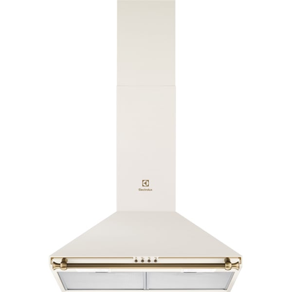 Electrolux Hota șemineu ELECTROLUX EFC226V, 1 motor, 3 viteze, 60 cm, 420 m³/h, White - IT-Fashion.ro