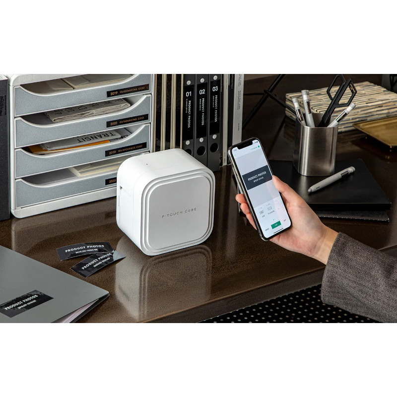 Imprimanta termica pentru etichete BROTHER P-touch CUBE Pro PTP910BTZ1, Termica, Monocrom, Banda 36 mm - Imagine 5