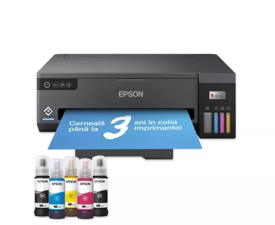 EPSON Imprimanta Inkjet CISS Epson EcoTank L11050, A3, Color, USB, Wireless, Negru - IT-Fashion.ro