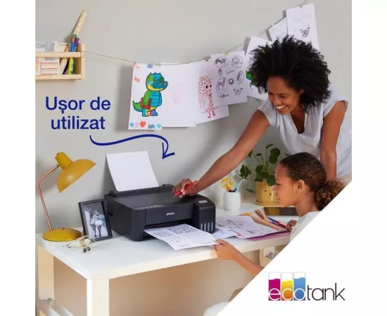Imprimanta Inkjet EPSON EcoTank M1170, Monocrom cu Wi-Fi și Duplex, Alb/Negru - Imagine 4