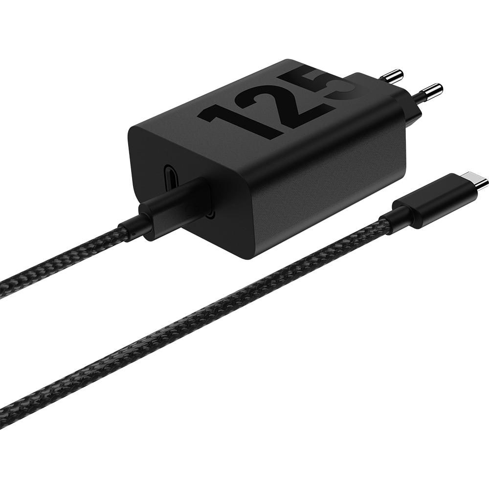 MOTOROLA Incarcator retea MOTOROLA TurboPower, 2x USB-C, 125W, Cablu inclus 2m, Black - IT-Fashion.ro
