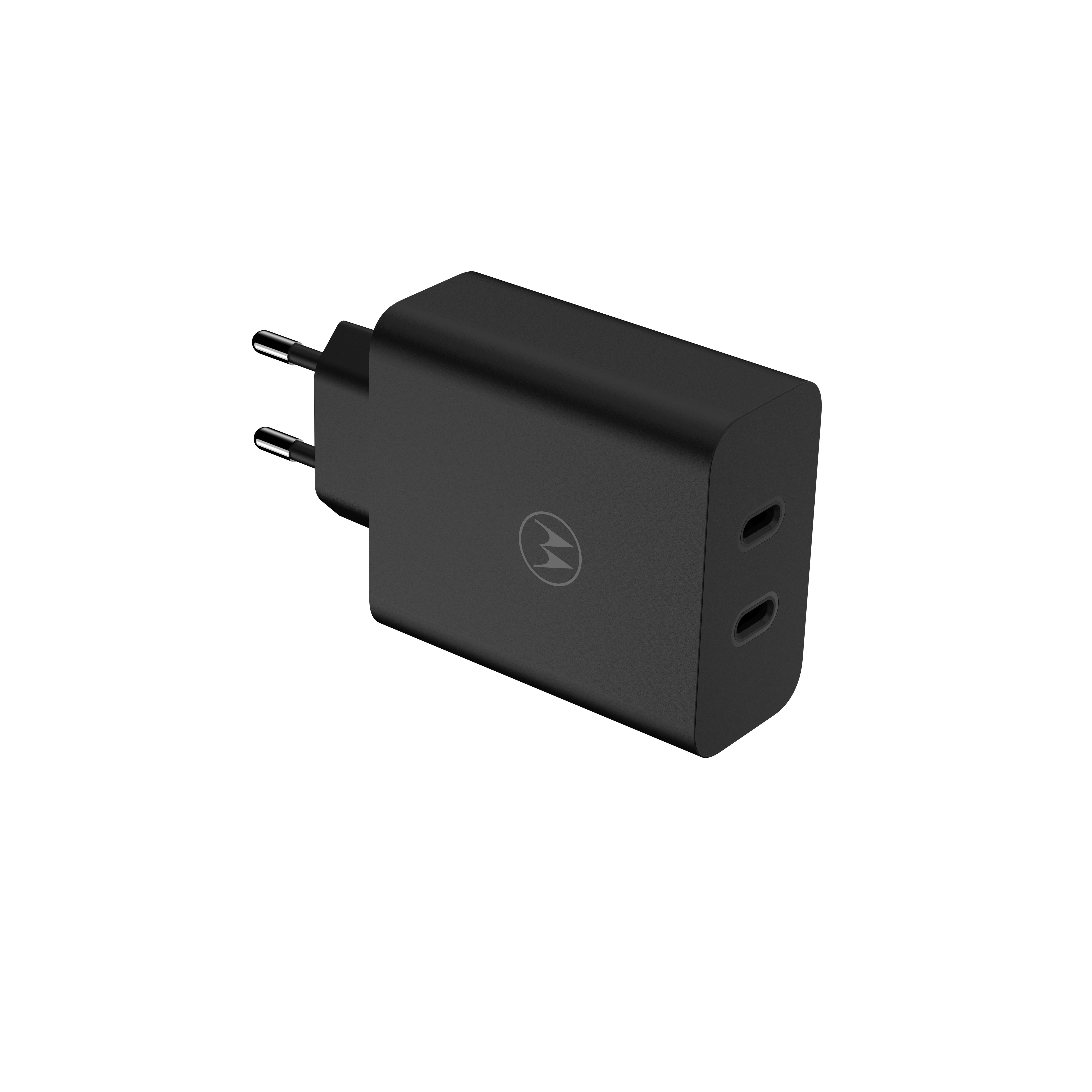Incarcator retea MOTOROLA TurboPower, 2x USB-C, 125W, Cablu inclus 2m, Black - Imagine 3