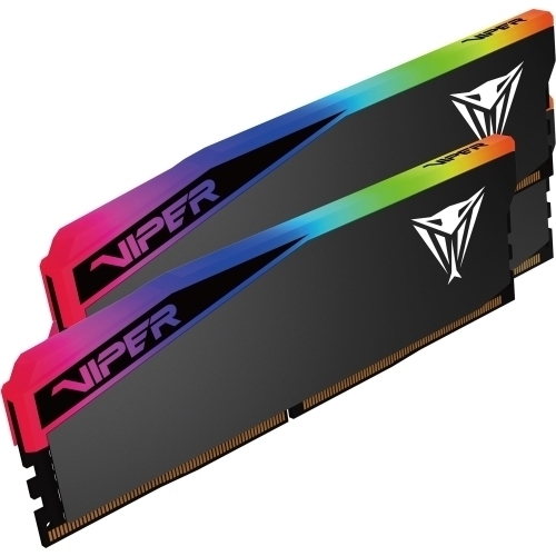 PATRIOT Kit Memorie Patriot Viper Elite 5 RGB Ultra Black Intel XMP 3.0 / AMD EXPO 32GB VEUR532G6432K, DDR5-6400 MHz, CL 32, Dual Channel - IT-Fashion.ro
