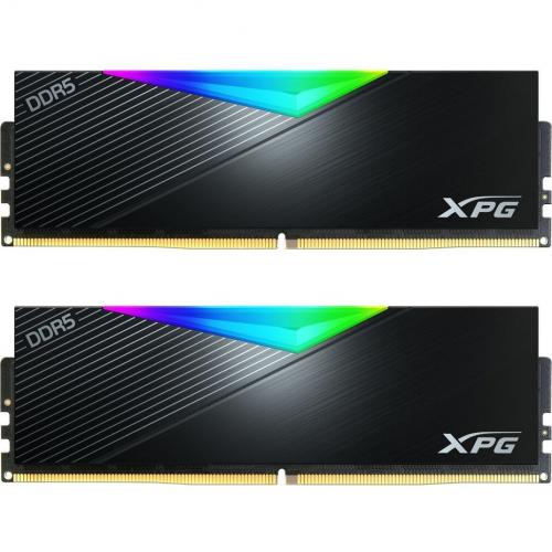 ADATA Kit Memorie RAM A-Data XPG Lancer RGB Black Intel XMP 3.0/AMD EXPO AX5U6400C3216GDRBK, 32GB, DDR5-6400MHz, CL32, Dual channel - IT-Fashion.ro