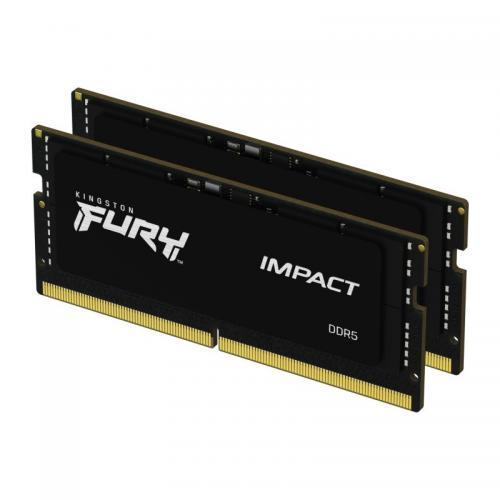 KINGSTON Kit Memorie RAM SO-DIMM Kingston Fury Impact 32GB KF548S38IBK2-32, DDR5-4800Mhz, CL38, Dual Channel - IT-Fashion.ro