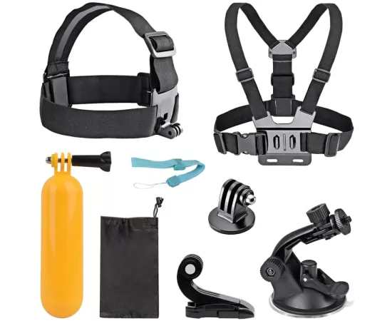 Akaso Kit accesorii camera video AKASO SYZ0013-BK-01, 7 in 1 - IT-Fashion.ro