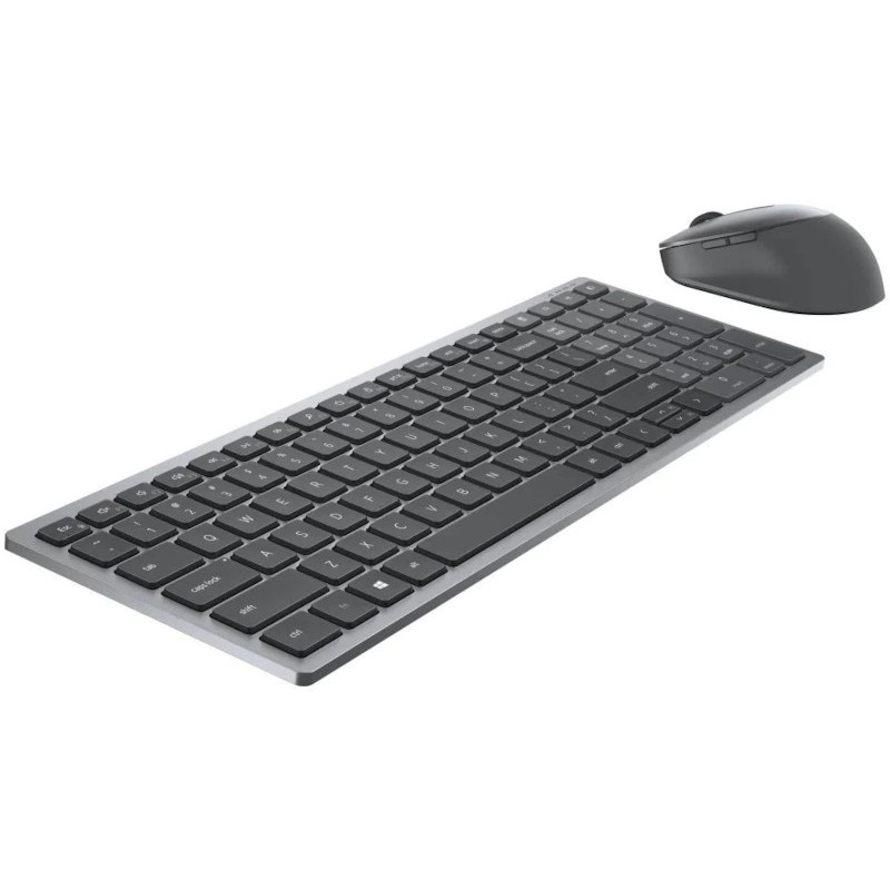 Dell Kit tastatura si mouse wireless Dell KM7120W, 	
USB/Bluetooth, Titan Gray - IT-Fashion.ro