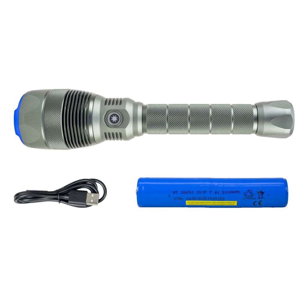 Lanternă profesională PNI Adventure F810 LED 12000lm, 138W, 5000mAh, functie PowerBank, IPX7, Turbo, ~250m, aluminiu - Imagine 8