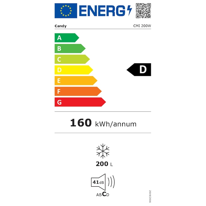 Ladă frigorifică CANDY CMI 200W, 200L, Clasa D, Termostat reglabil, White - Imagine 3