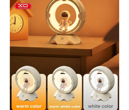 Lampa de veghe XO astronaut, alb - Imagine 4