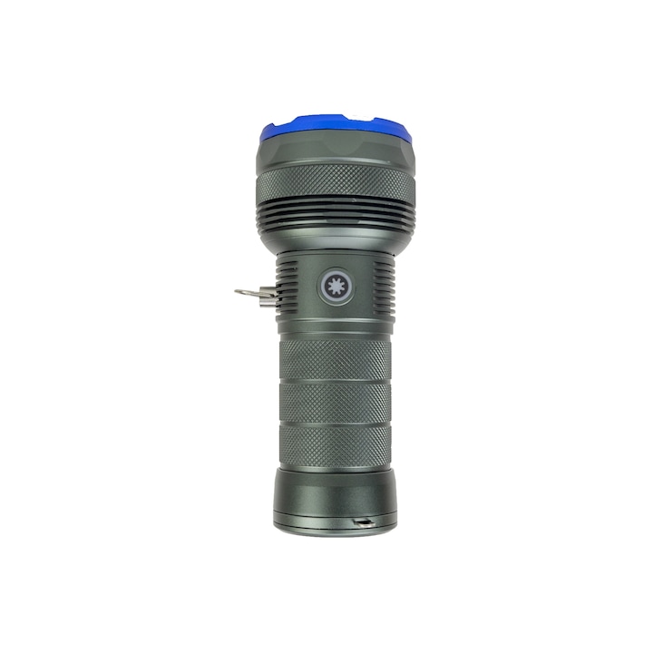 Lanterna PNI Adventure F820 200 W, 3 niveluri iluminare plus Turbo, 20000 lumeni, Power Bank, Gray - Imagine 3